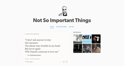 Desktop Screenshot of importantthings.tumblr.com