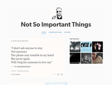 Tablet Screenshot of importantthings.tumblr.com