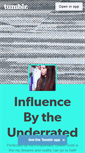 Mobile Screenshot of influencedbytheunderrated.tumblr.com