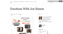 Desktop Screenshot of emotionswithjonhamm.tumblr.com