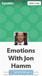 Mobile Screenshot of emotionswithjonhamm.tumblr.com