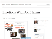 Tablet Screenshot of emotionswithjonhamm.tumblr.com