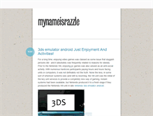 Tablet Screenshot of mynameisrazzle.tumblr.com