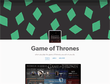 Tablet Screenshot of gameofthronesblog.tumblr.com