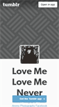 Mobile Screenshot of lovemelovemenever.tumblr.com