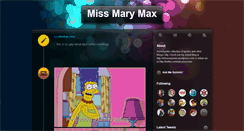 Desktop Screenshot of missmarymax.tumblr.com