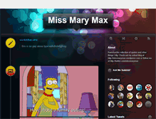 Tablet Screenshot of missmarymax.tumblr.com