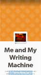 Mobile Screenshot of meandmywritingmachine.tumblr.com