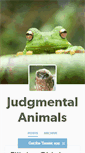 Mobile Screenshot of judgmentalanimals.tumblr.com