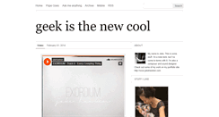 Desktop Screenshot of geekisthenewcool.tumblr.com