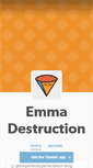 Mobile Screenshot of emmadestruction.tumblr.com
