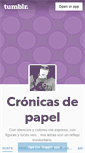 Mobile Screenshot of cronicas-de-papel.tumblr.com