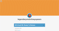 Desktop Screenshot of legendarymsbritneyspears.tumblr.com