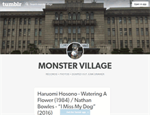 Tablet Screenshot of monstervillage.tumblr.com