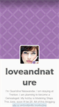 Mobile Screenshot of loveandnature.tumblr.com