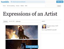 Tablet Screenshot of expressionsofanartist.tumblr.com