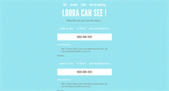 Desktop Screenshot of looracansee.tumblr.com