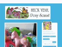 Tablet Screenshot of heckyeahponyscans.tumblr.com
