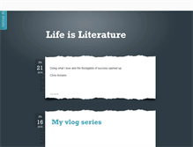 Tablet Screenshot of lifeisliterature.tumblr.com