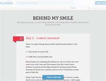 Tablet Screenshot of behind-that-smile.tumblr.com