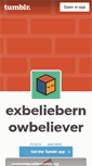 Mobile Screenshot of exbeliebernowbeliever.tumblr.com