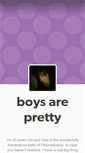 Mobile Screenshot of boysarepretty.tumblr.com