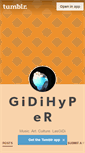 Mobile Screenshot of gidihyper.tumblr.com