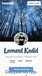 Mobile Screenshot of leonard-kadid.tumblr.com