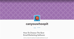 Desktop Screenshot of canyouwhoopit.tumblr.com