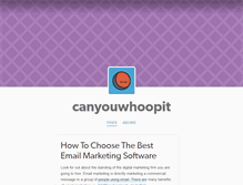 Tablet Screenshot of canyouwhoopit.tumblr.com