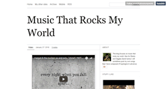 Desktop Screenshot of musicthatrocksmyworld.tumblr.com