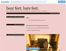Tablet Screenshot of bearfeet.tumblr.com