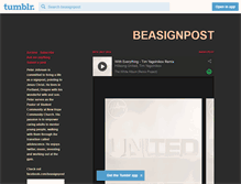 Tablet Screenshot of beasignpost.tumblr.com