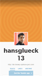 Mobile Screenshot of hansglueck13.tumblr.com