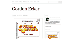 Desktop Screenshot of gordonecker.tumblr.com