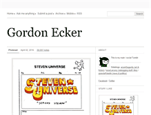 Tablet Screenshot of gordonecker.tumblr.com