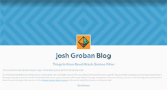 Desktop Screenshot of joshgrobanblog.tumblr.com