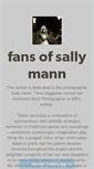 Mobile Screenshot of fansofsallymann.tumblr.com