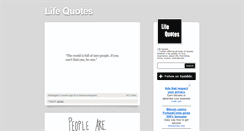 Desktop Screenshot of goodlifequotes.tumblr.com