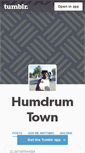 Mobile Screenshot of ahumdrumtown.tumblr.com