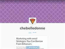 Tablet Screenshot of chebelledonne.tumblr.com