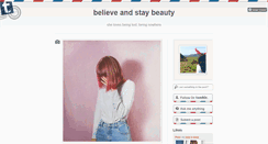 Desktop Screenshot of believe-and-stay-beauty.tumblr.com