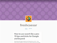 Tablet Screenshot of freshcaesar.tumblr.com