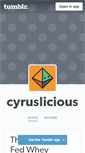 Mobile Screenshot of cyruslicious.tumblr.com