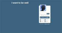 Desktop Screenshot of iwanttobewell.tumblr.com