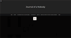 Desktop Screenshot of journalofanobody.tumblr.com