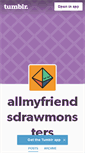 Mobile Screenshot of allmyfriendsdrawmonsters.tumblr.com