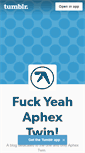 Mobile Screenshot of aphextwin.tumblr.com