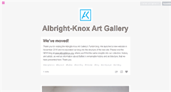 Desktop Screenshot of albrightknox.tumblr.com