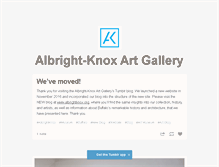 Tablet Screenshot of albrightknox.tumblr.com